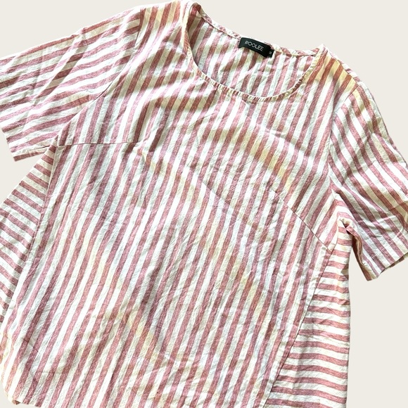 Roolee Cotton Striped Tent Top, Size M - Picture 6 of 10